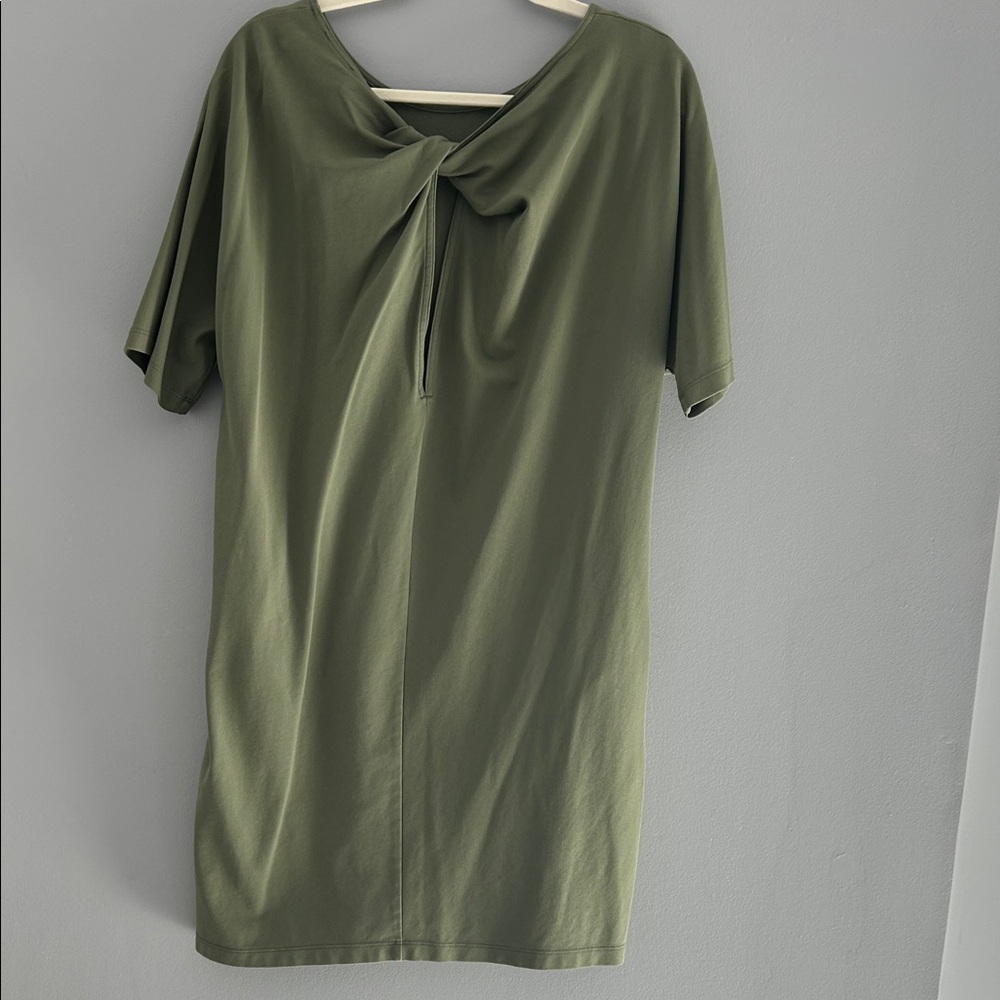 COS Olive Green Short Sleeve Dress